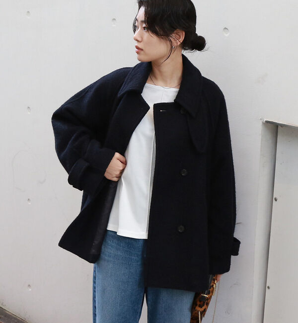 Rouge vif「【2サイズ展開】ウール混ショート丈スライバーコート」|その他|