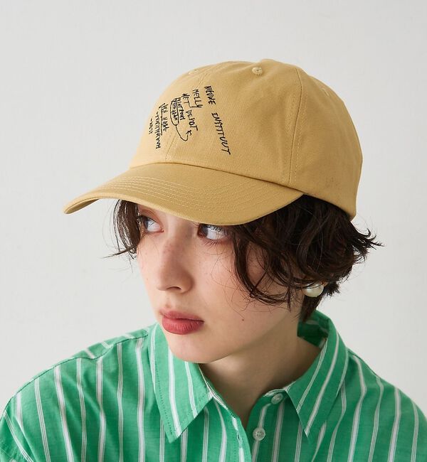 Rouge vif「【LY/エルワイ】レター刺繍キャップ Letter cap」|その他|イエロー