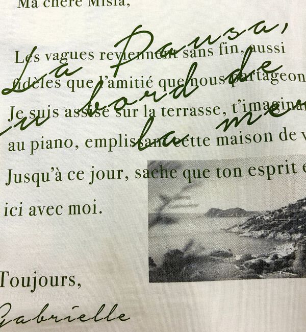 Rouge vif「バックフォト グラフィックロゴTシャツ」|Tシャツ・カットソー|