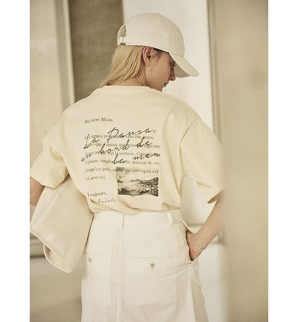 Rouge vif「バックフォト グラフィックロゴTシャツ」|Tシャツ・カットソー|