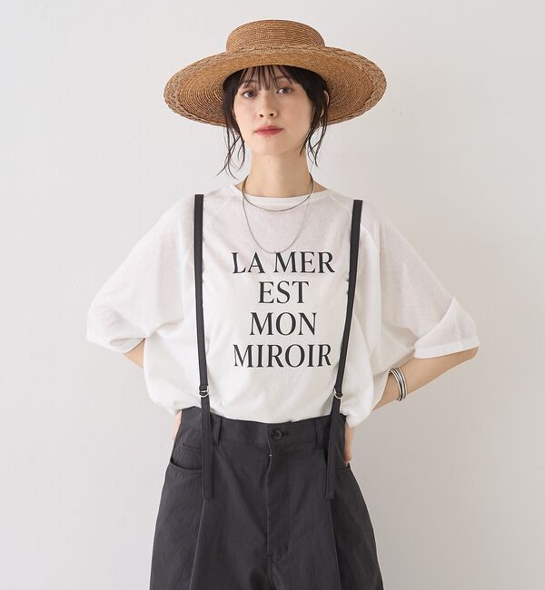 Rouge vif「シアーロゴオーバーサイズTシャツ」|Tシャツ・カットソー|