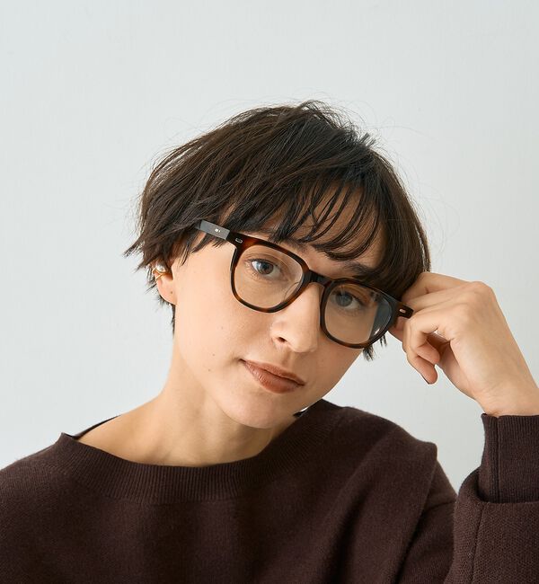 Rouge vif「【SEESON／シーズン】AUDE スクエアフレーム オーバル メガネ」|メガネ|