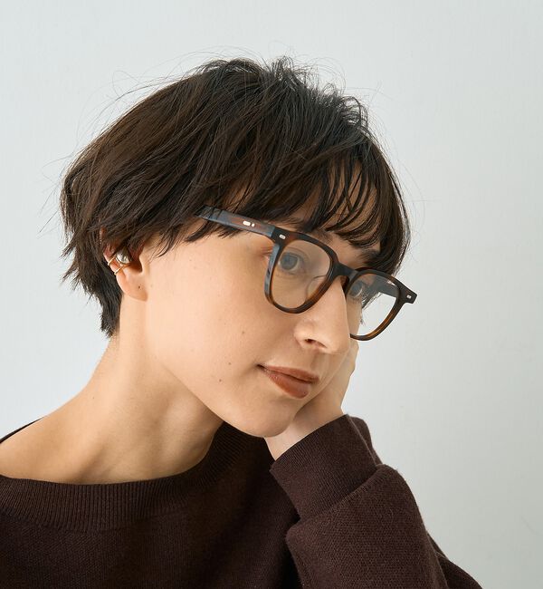 Rouge vif「【SEESON／シーズン】AUDE スクエアフレーム オーバル メガネ」|メガネ|