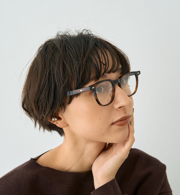 Rouge vif「【SEESON／シーズン】AUDE スクエアフレーム オーバル メガネ」|メガネ|
