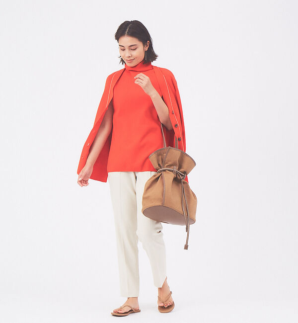 qualite「【セットアップ対応】スラブシャークスキンハイウエストパンツ」|その他|