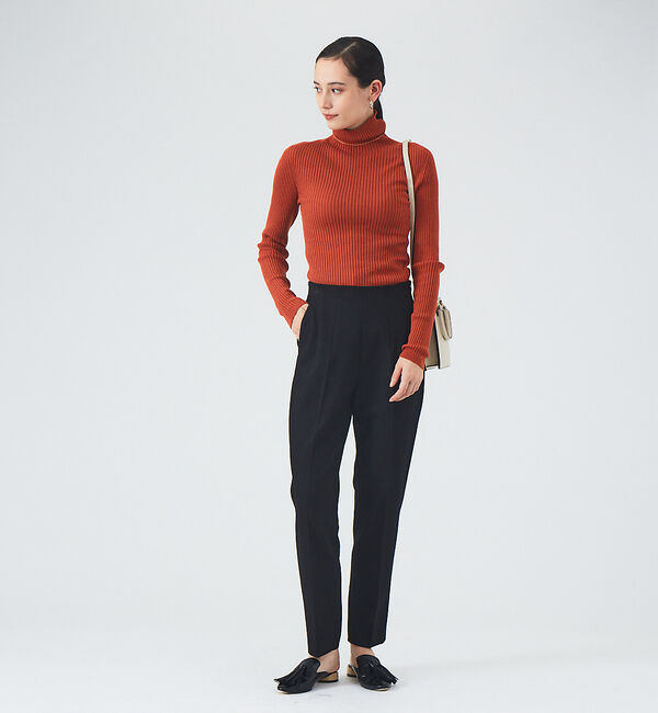 qualite「【セットアップ対応】スラブシャークスキンハイウエストパンツ」|その他|