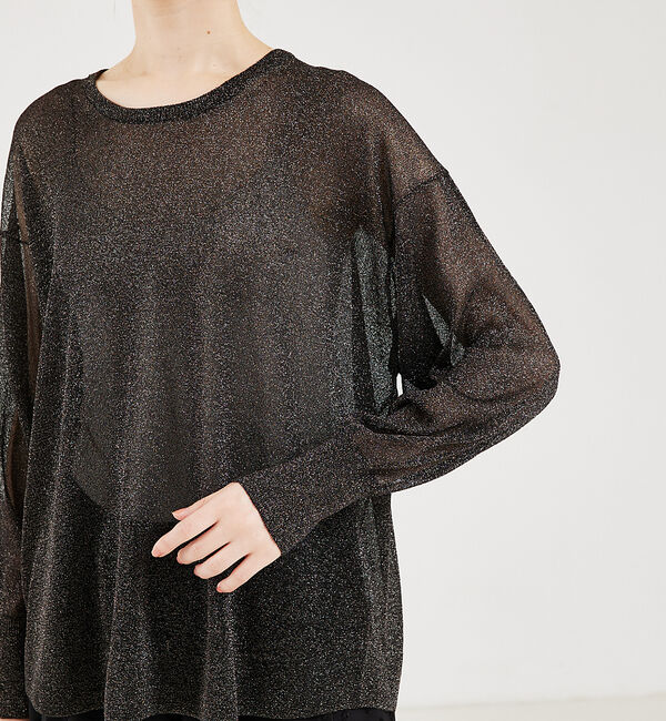 qualite「ラメシアーニットプルオーバー」|ニット・セーター|