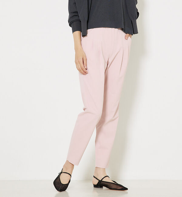 qualite「【25SS】2WAYストレッチタックパンツ」|その他|ピンク