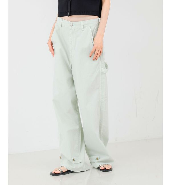 qualite「【SERGE】PAINTER PANTS ペインターパンツ/ワイドパンツ」|その他|セージグリーン