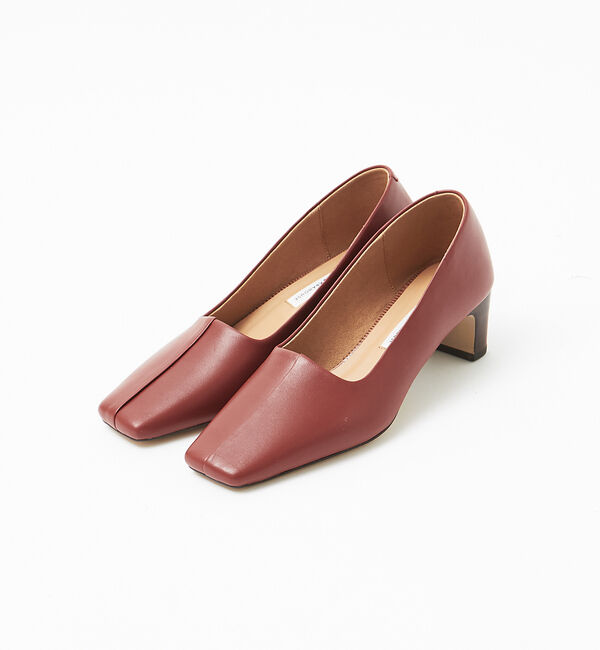 AU BANNISTER「スクエアトゥミドルヒールパンプス」|パンプス|