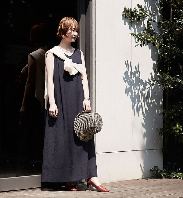 AU BANNISTER「スクエアトゥミドルヒールパンプス」|パンプス|