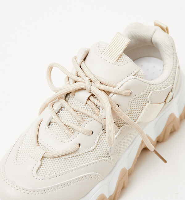 AU BANNISTER「【LAROUTE/軽量】レースアップ 厚底スニーカー」|スニーカー|