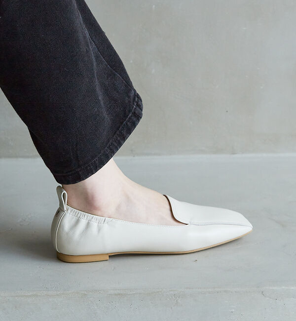 AU BANNISTER「ソフトレザーフラットシューズ」|その他|アイボリー