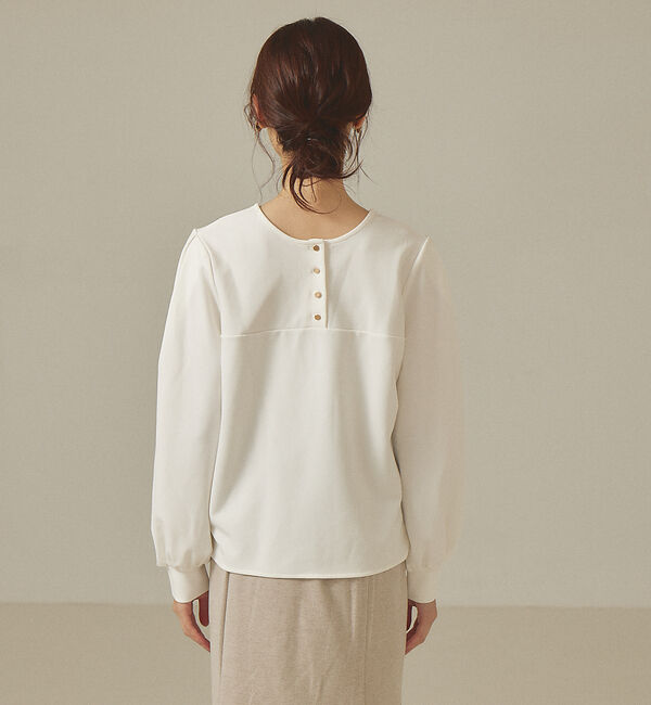 abahouse mavie「【前後着用可】カットジョーゼット2WAYプルオーバー」|Tシャツ・カットソー|