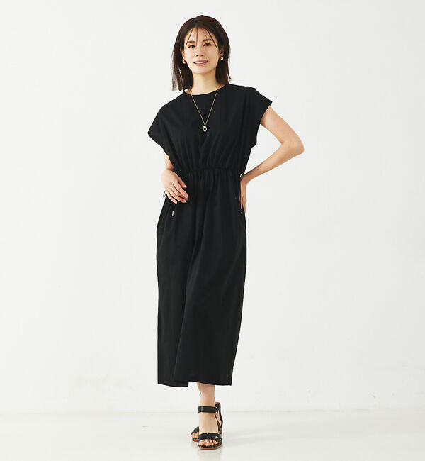 abahouse mavie「【大人のいちまんワンピ/接触冷感】シルケットドロストワンピース」|ワンピース|