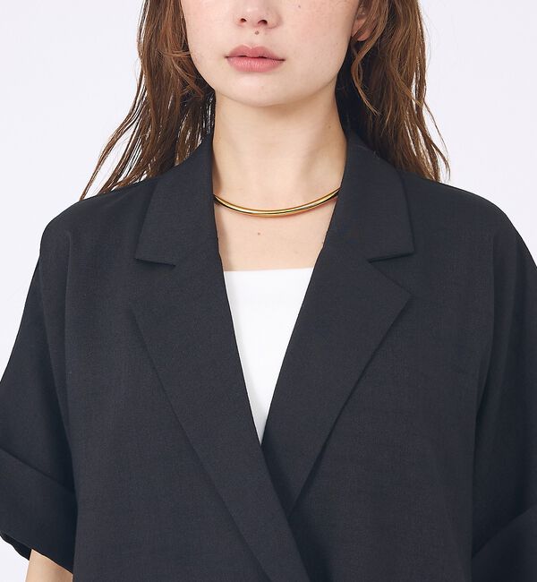 abahouse mavie「【大好評につき再登場！】ハーフスリーブジャケット」|テーラードジャケット|