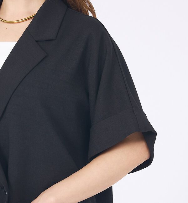 abahouse mavie「【大好評につき再登場！】ハーフスリーブジャケット」|テーラードジャケット|