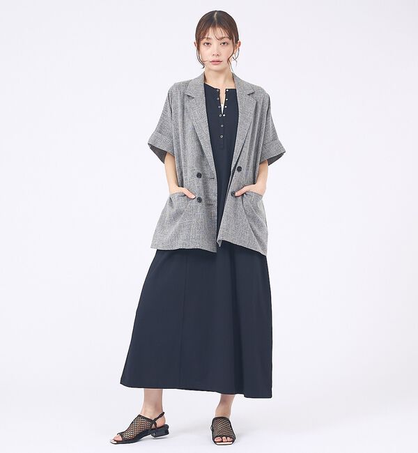 abahouse mavie「【大好評につき再登場！】ハーフスリーブジャケット」|テーラードジャケット|