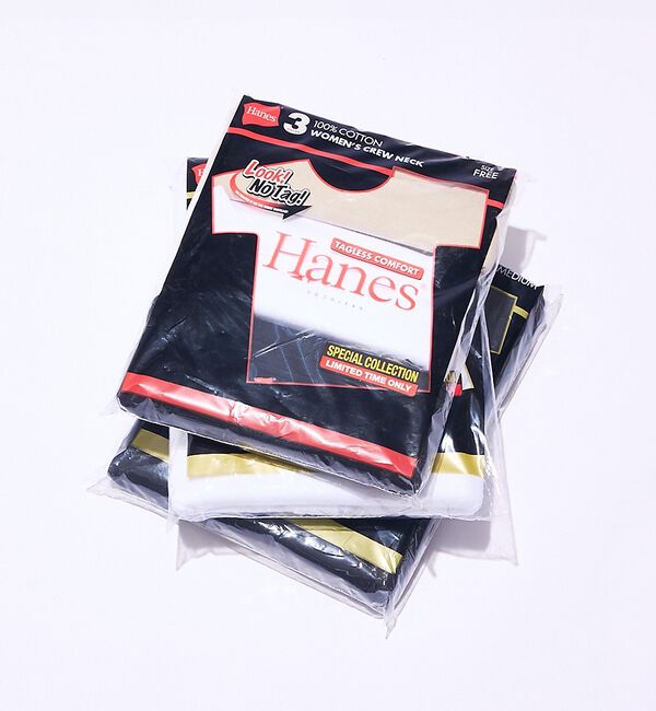 NOMINE「【Hanes(R)&times;by THE DODO JEAN】タグレス 3P パック Tシャ」|Tシャツ・カットソー|