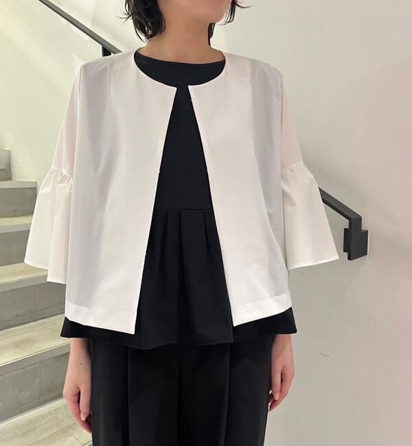 TIARA「《定番》ベルスリーブブラウスジャケット（セットアップ可）」|シャツ・ブラウス|