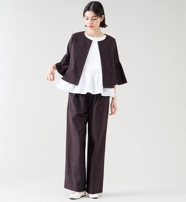 TIARA「《定番》ベルスリーブブラウスジャケット（セットアップ可）」|シャツ・ブラウス|