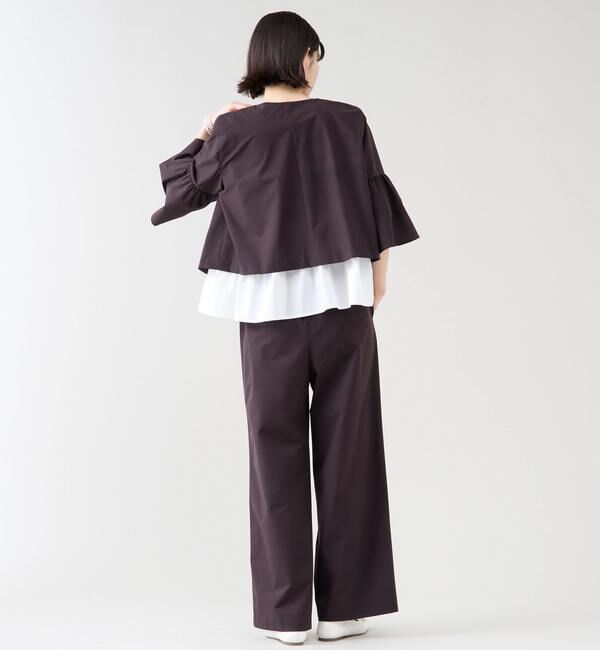 TIARA「《定番》ベルスリーブブラウスジャケット（セットアップ可）」|シャツ・ブラウス|