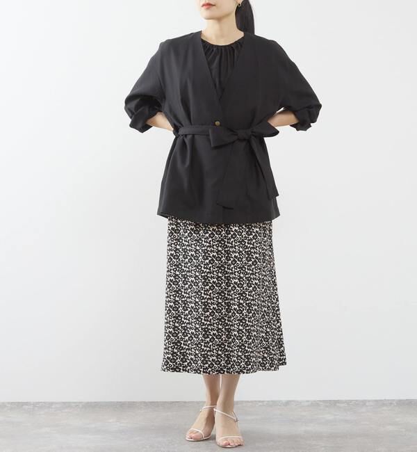 TIARA「リボンベルトジャケット」|シャツ・ブラウス|