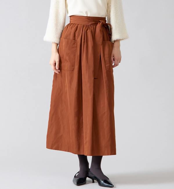 TIARA「ギャザータイトスカート」|スカート|ブラウン