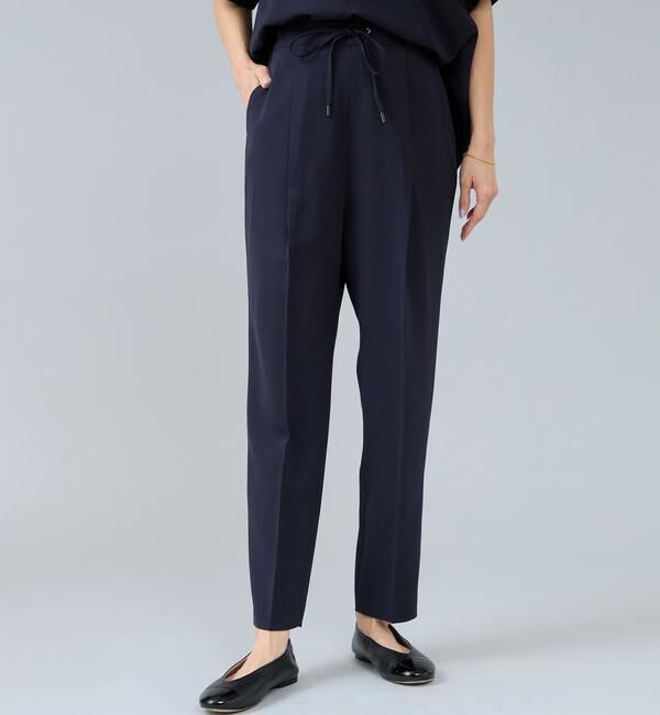 Liesse「ドロストテーパードパンツ」|その他|ネイビー