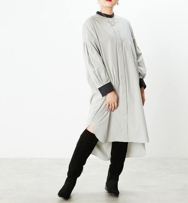  「予約受付2/28（月）まで！！【STELLA CIFFON】吸汗/速乾/涼感素材シャツワンピース」|ワンピース|