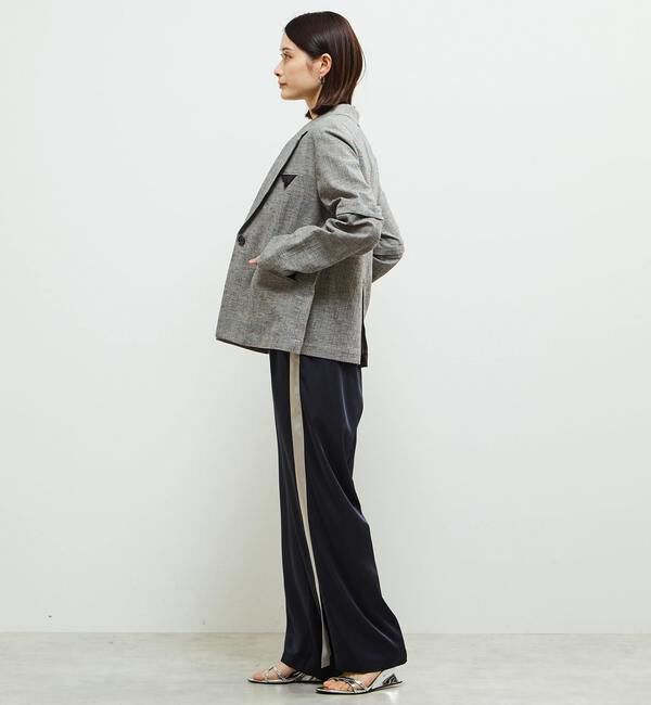 SOFFITTO「袖が取り外し可能2WAY麻混ジャケット」|テーラードジャケット|