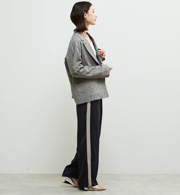 SOFFITTO「袖が取り外し可能2WAY麻混ジャケット」|テーラードジャケット|