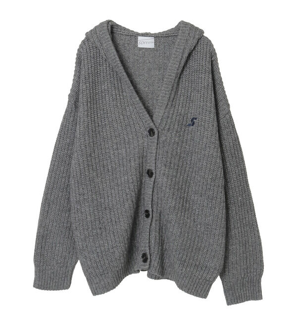 SOFFITTO「フード付きニットカーディガン」|カーディガン|