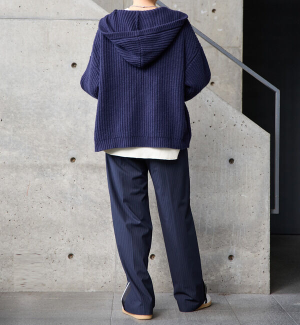 SOFFITTO「フード付きニットカーディガン」|カーディガン|