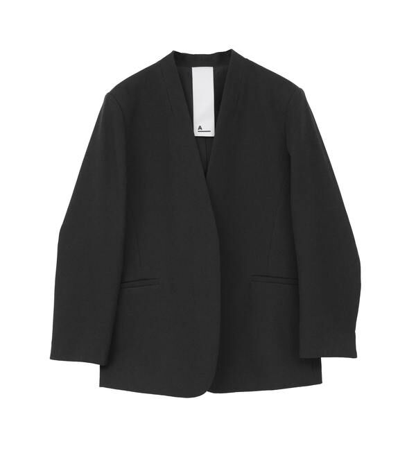 SOFFITTO「【A_/エース】リネン混ノーカラージャケット」|ノーカラージャケット|