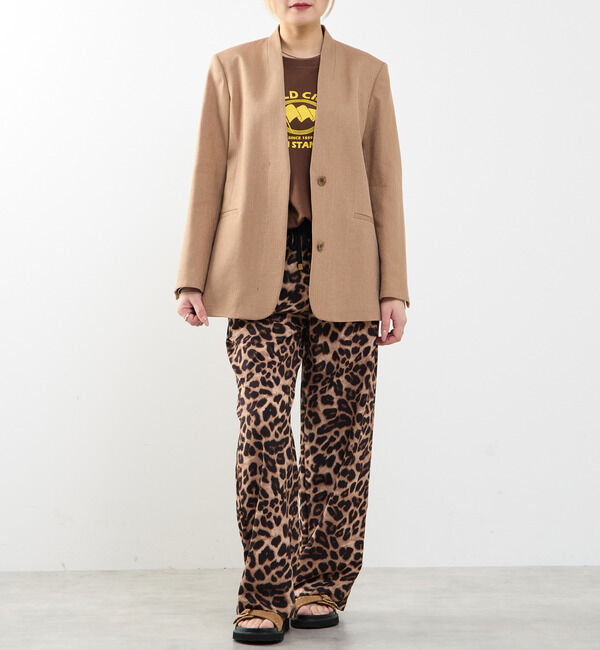 SOFFITTO「【A_/エース】リネン混ノーカラージャケット」|ノーカラージャケット|