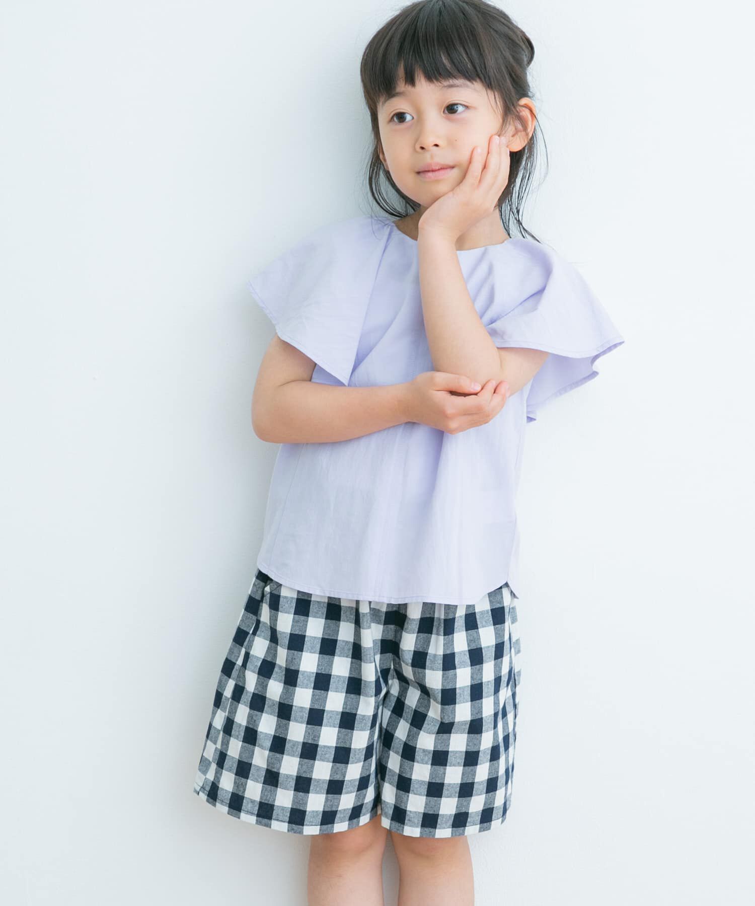 URBAN RESEARCH DOORS「2WAYフリルブラウス(KIDS)」|その他|ラベンダー