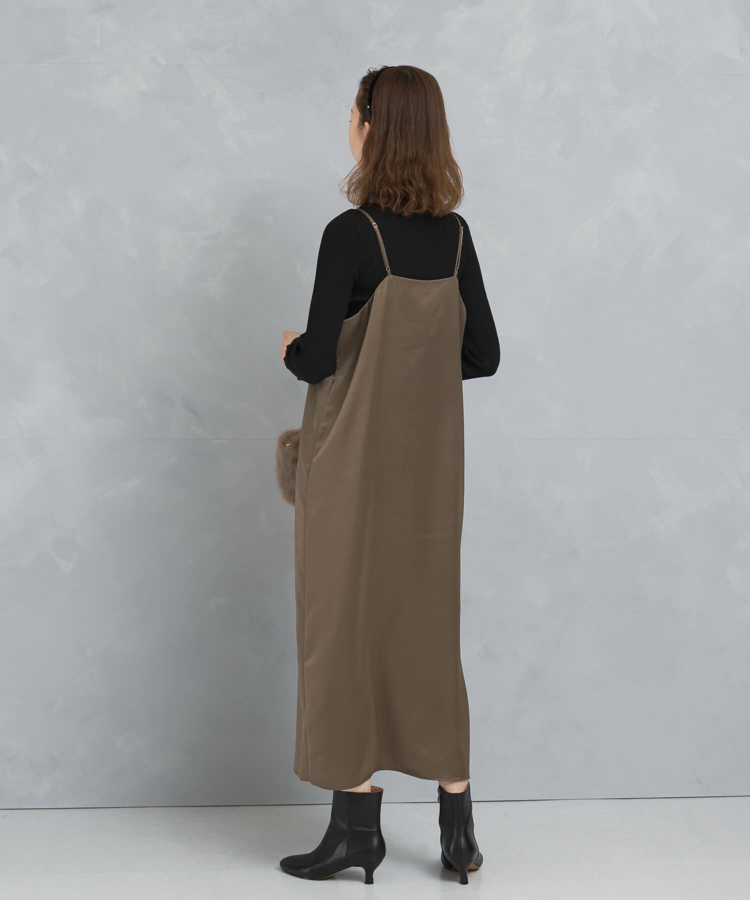 URBAN RESEARCH ROSSO「サテンキャミワンピース」|ワンピース|