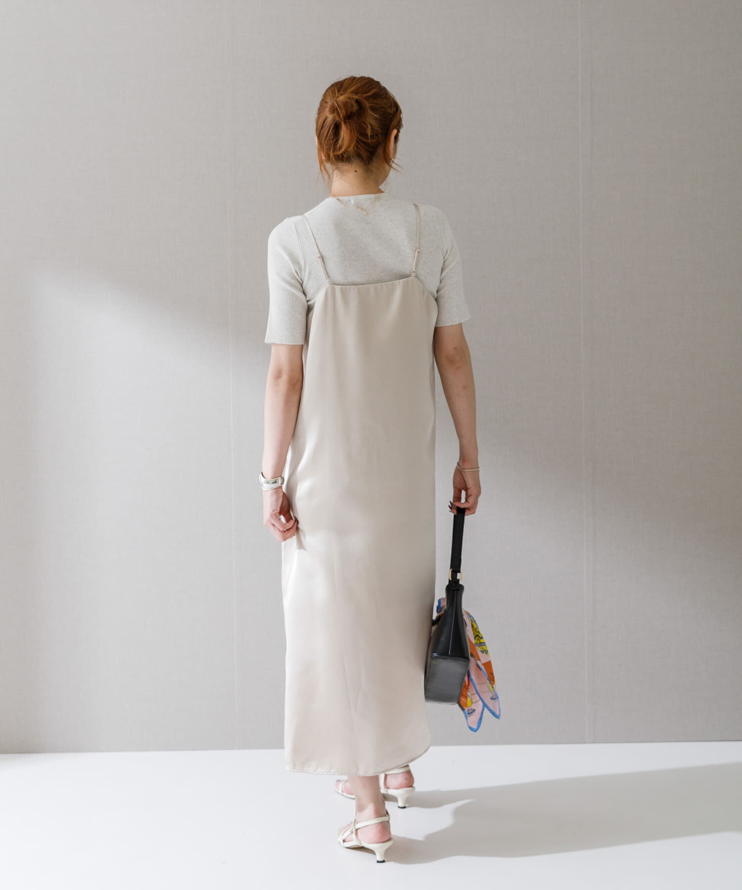 URBAN RESEARCH ROSSO「サテンキャミワンピース」|ワンピース|