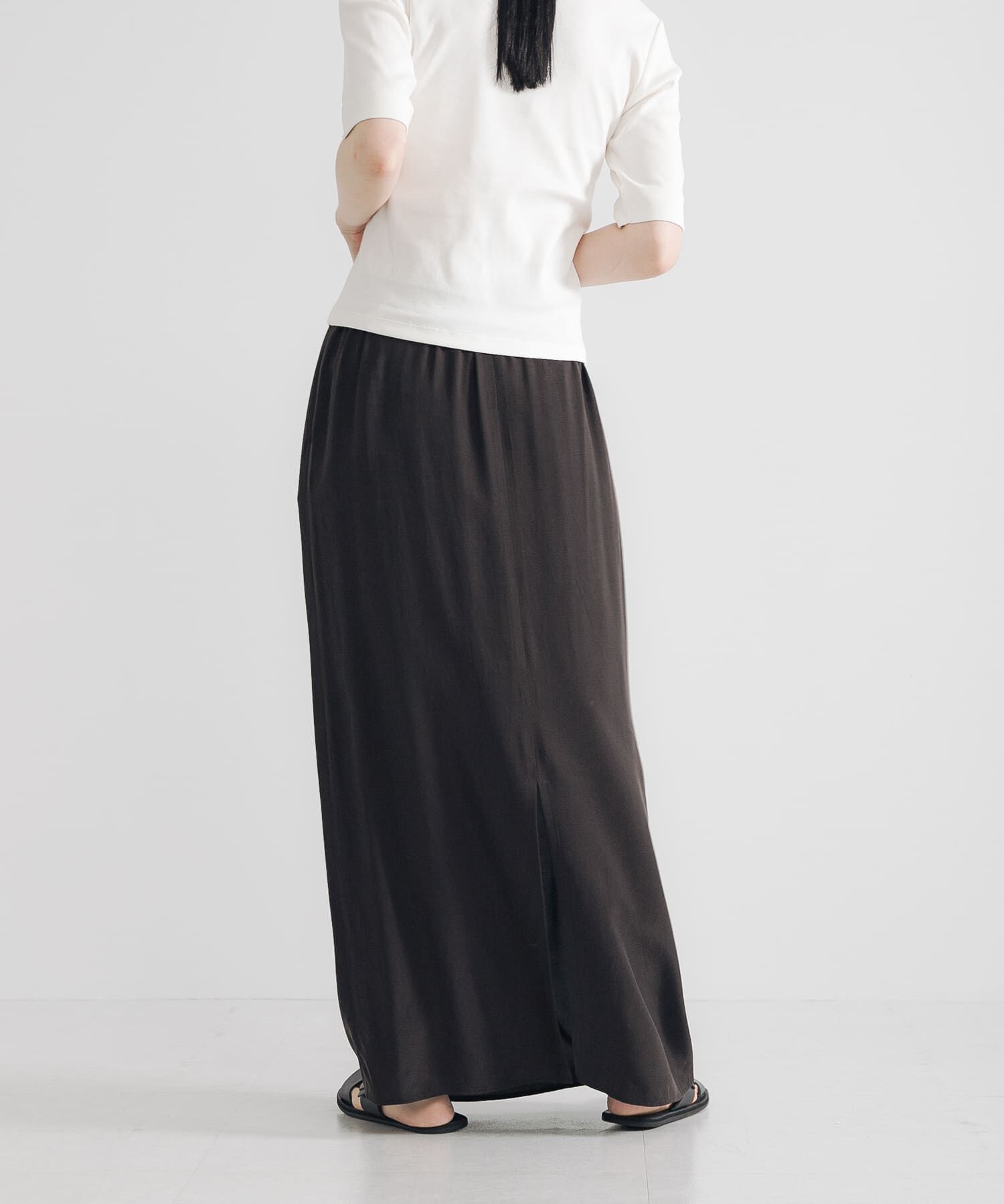 URBAN RESEARCH「キュプラレーヨンギャザーIラインスカート」|スカート|