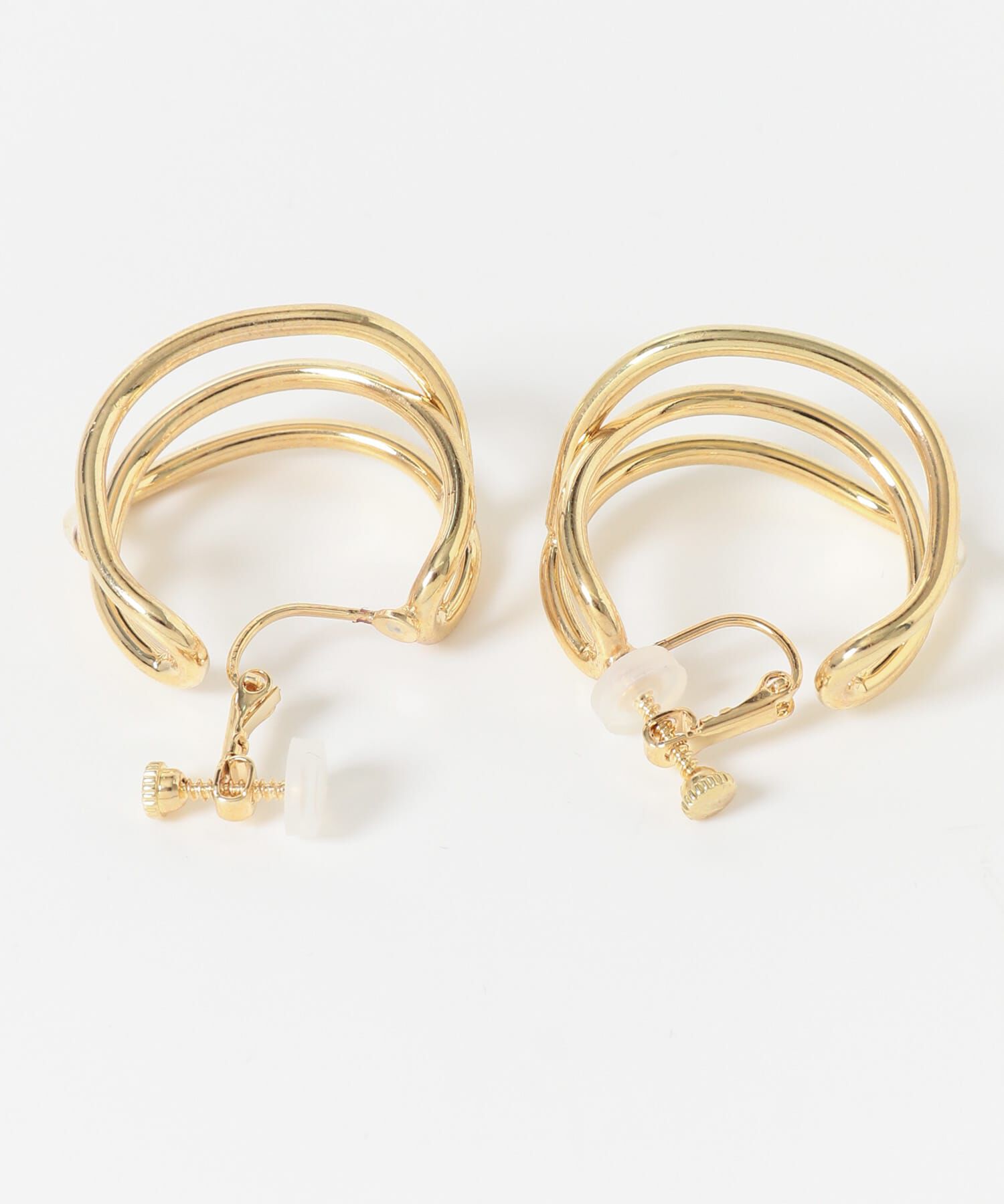 SMELLY「ニュアンスメタルワイドフープイヤリング」|イヤリング|