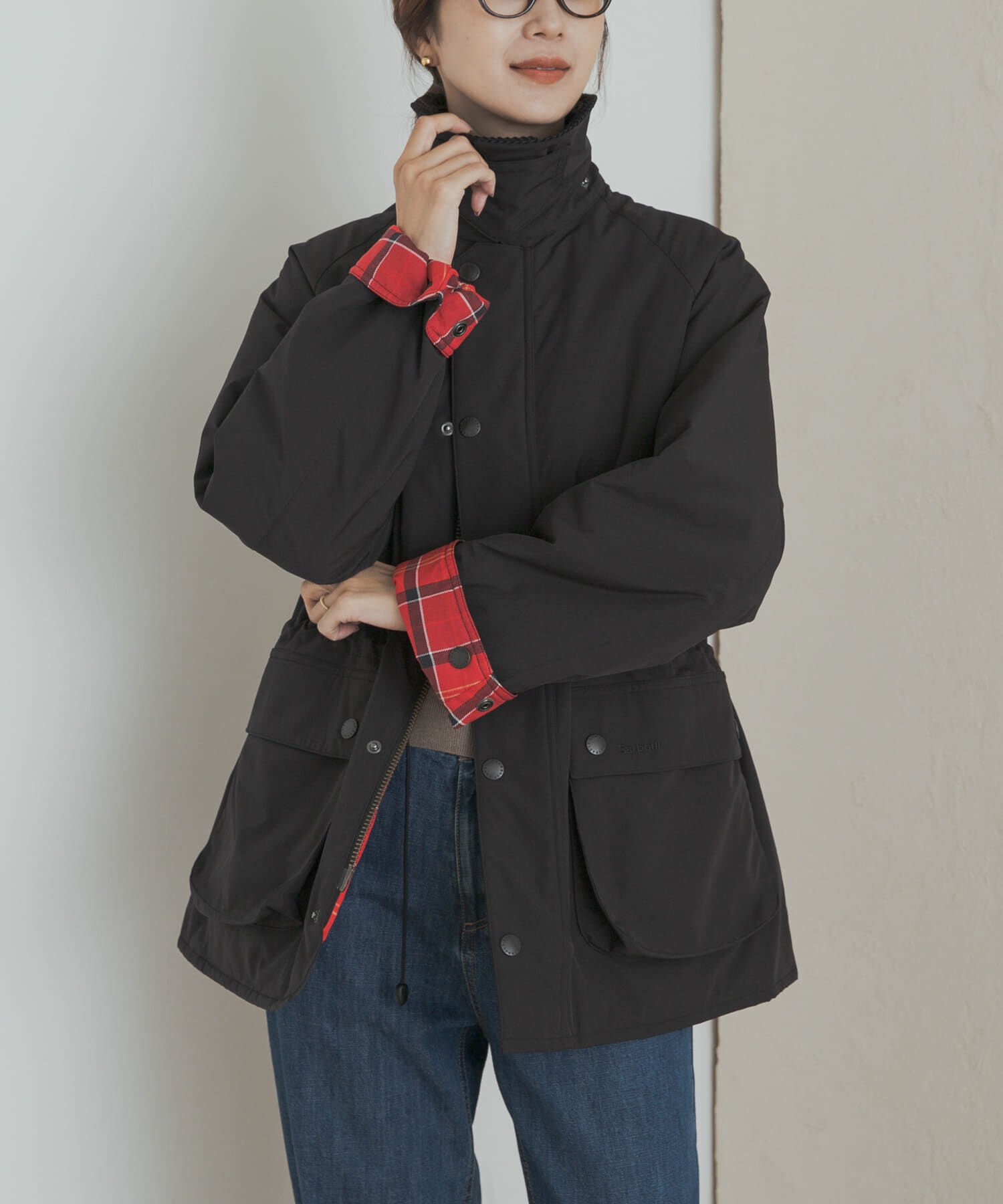 URBAN RESEARCH DOORS「『別注』Barbour　OS BEDALE PADDED」|ノーカラーコート|