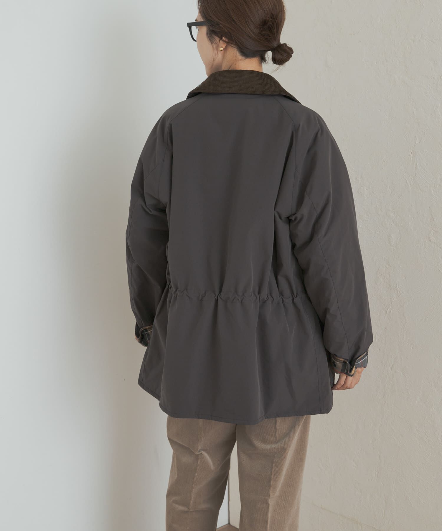 URBAN RESEARCH DOORS「『別注』Barbour　OS BEDALE PADDED」|ノーカラーコート|