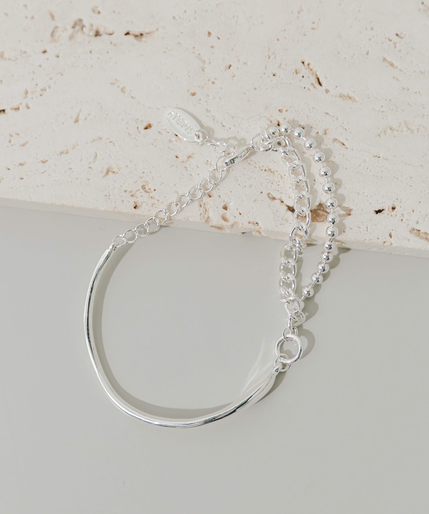 SMELLY「ニュアンスカーブバーチェーンブレスレット」|ブレスレット・バングル|