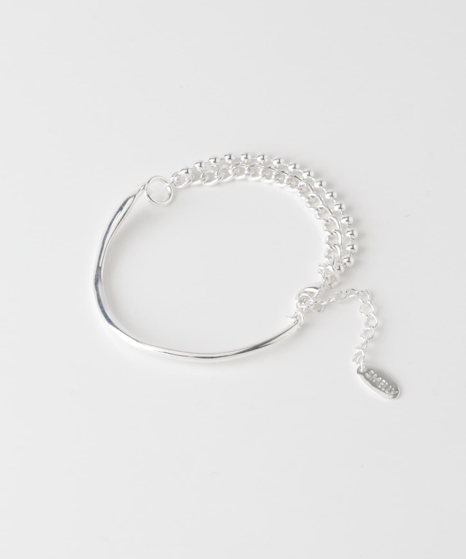 SMELLY「ニュアンスカーブバーチェーンブレスレット」|ブレスレット・バングル|