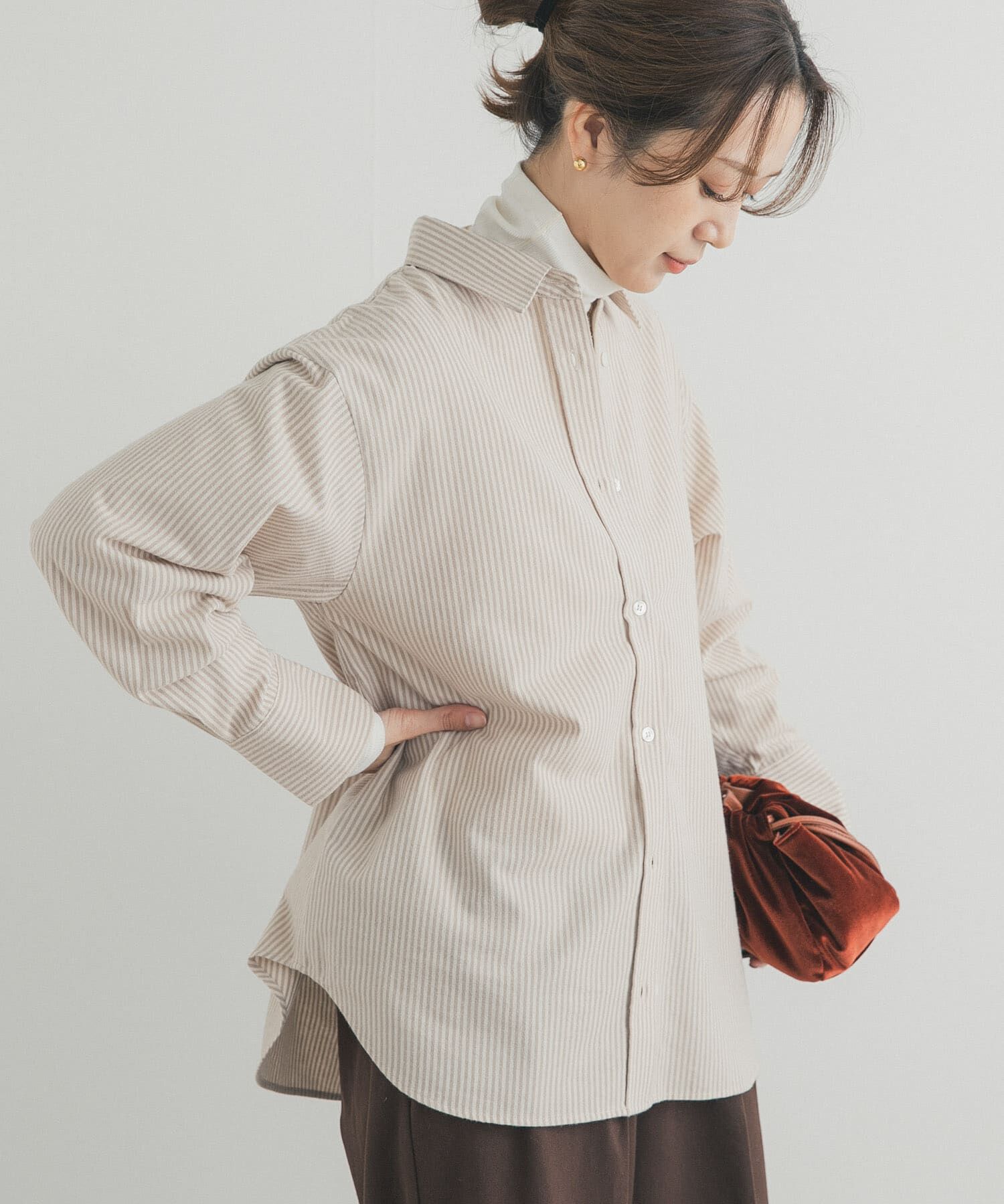 URBAN RESEARCH DOORS「起毛レギュラーカラーシャツ」|シャツ・ブラウス|