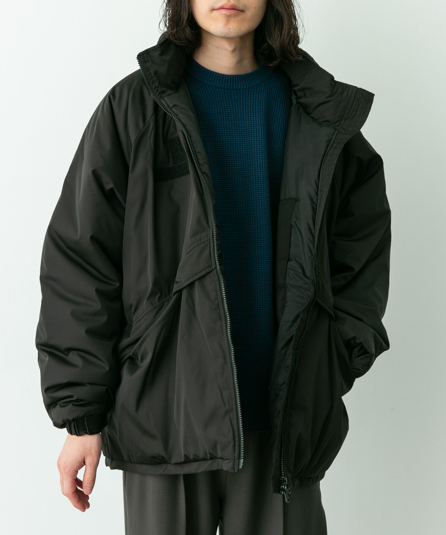 Sonny Label 「ARMY TWILL　Pe Weather Padding Jacket」|ダウン|ブラック