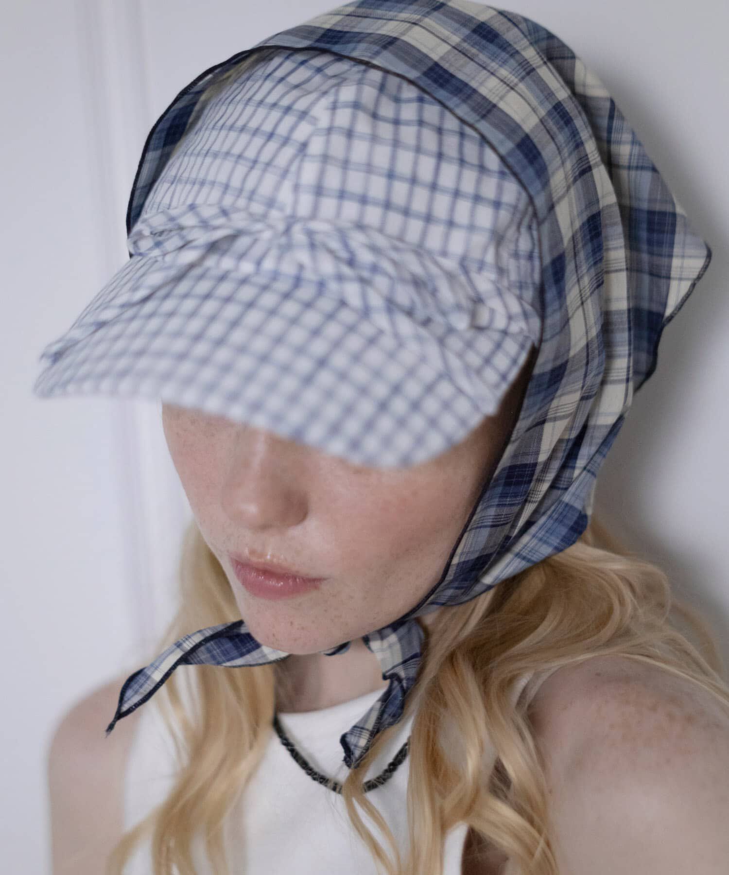 SMELLY「チェックサンカクスカーフ」|バンダナ・スカーフ|