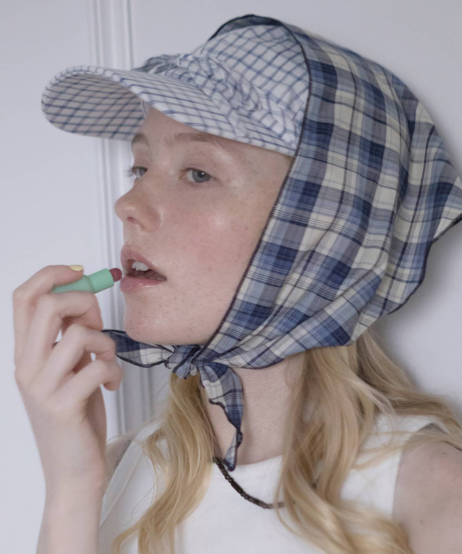 SMELLY「チェックサンカクスカーフ」|バンダナ・スカーフ|