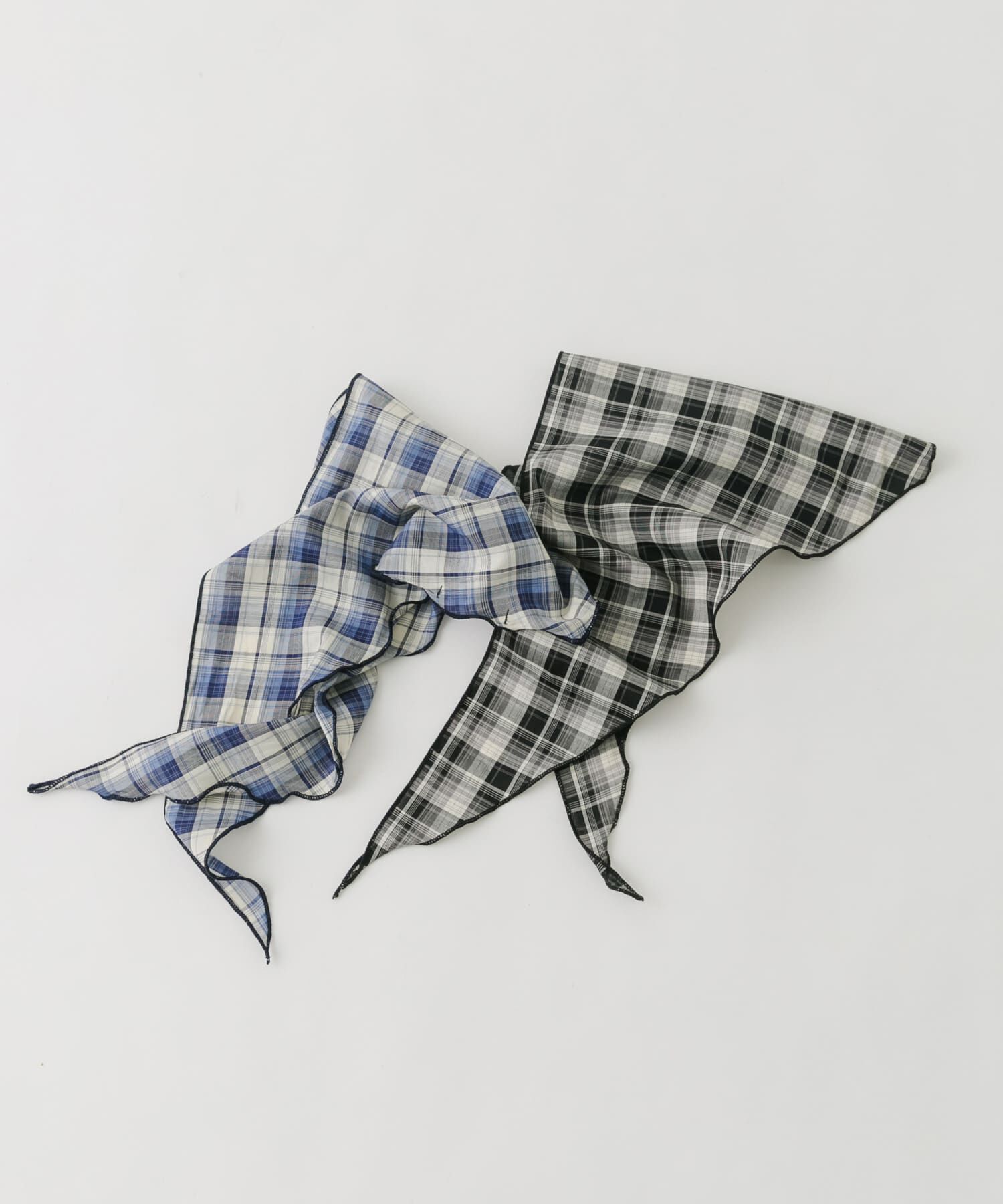 SMELLY「チェックサンカクスカーフ」|バンダナ・スカーフ|